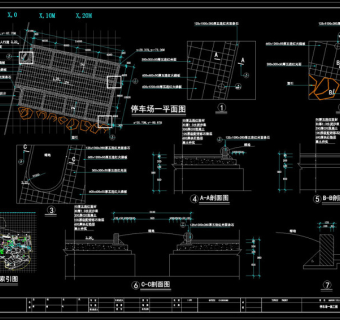 停车场cad图纸