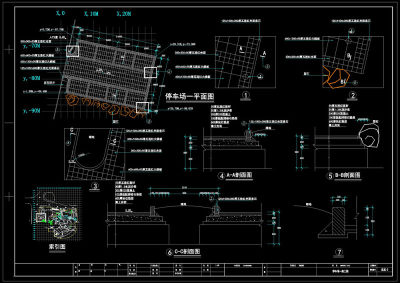 停车场cad图纸