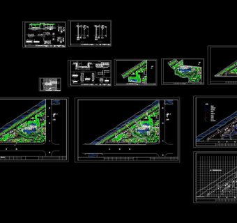 某公园园林施工图cad图纸