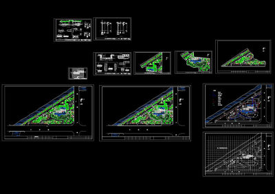 某公园园林施工图cad图纸