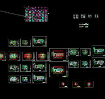 某浴场会馆室内装修图CAD素材