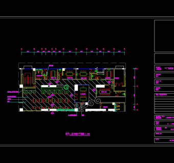 二层西餐厅平面图cad图纸