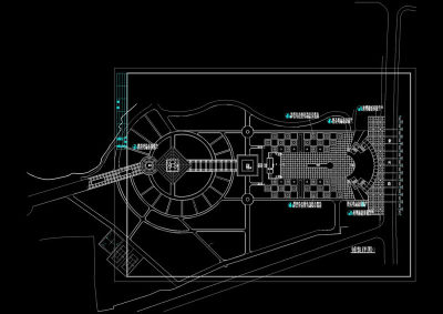 某公园全套景观cad详图