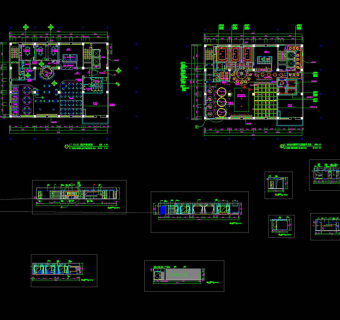 平面天花cad图纸