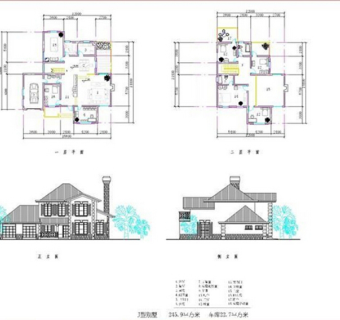 欧式别墅CAD图纸