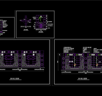 某茶艺店装修cad施工图
