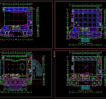 某国税cad装饰办公大楼CAD图纸