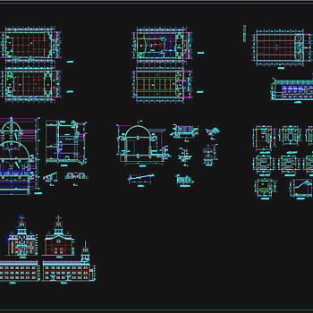 某三层教堂建施CAD图纸