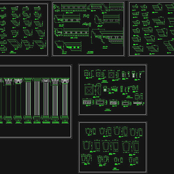 欧式构件cad图库CAD图纸