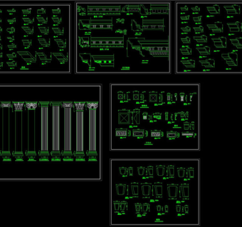 欧式构件cad图库CAD图纸