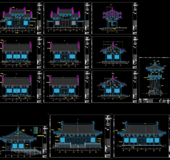 建筑立面图cad图纸