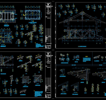 寺庙主配套建筑cad图素材