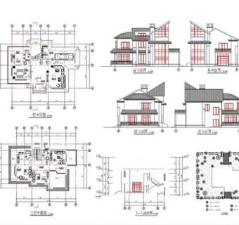 农村别墅住宅CAD图