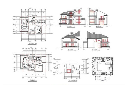 农村别墅住宅CAD图
