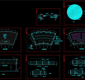 铜山检察院会议室装修图CAD图纸