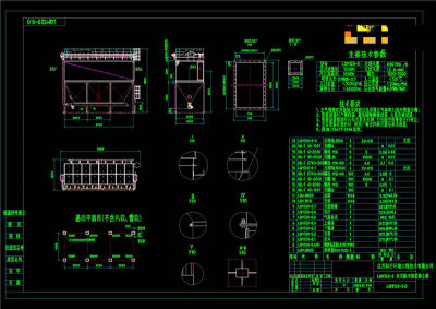 离线脉冲袋式除尘CAD机械图纸