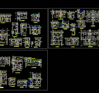 卫生间大样图集cad图纸