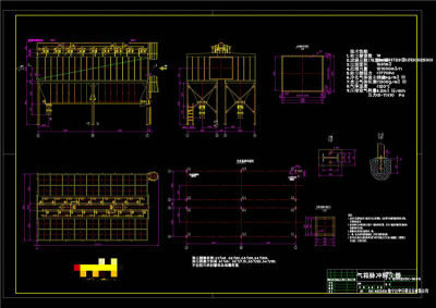 气箱脉冲袋式除尘器CAD机械图纸