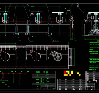 浮选机总图CAD机械图纸