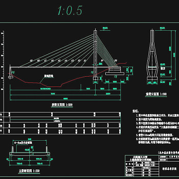 桥梁设计cad图纸