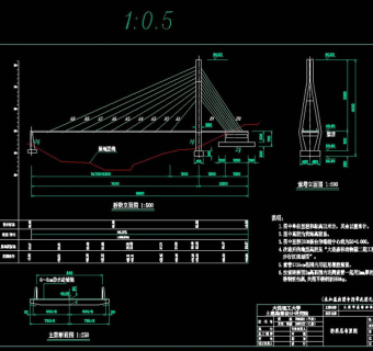 桥梁设计cad图纸
