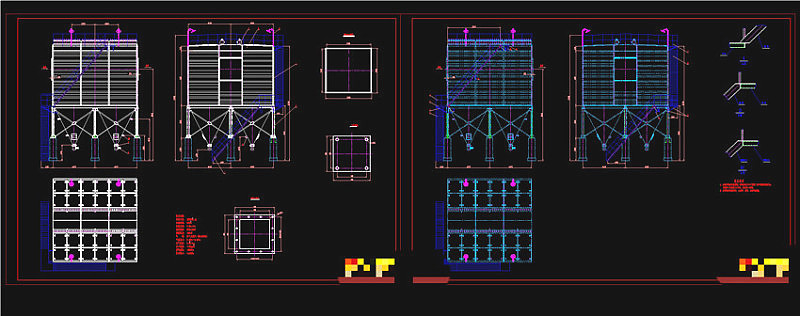 布袋除尘器CAD机械图纸