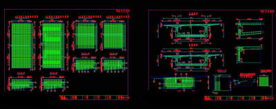 节段普通钢筋布置图cad图纸