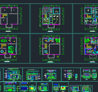 上海嘉定郊区某私人别墅CAD图图片