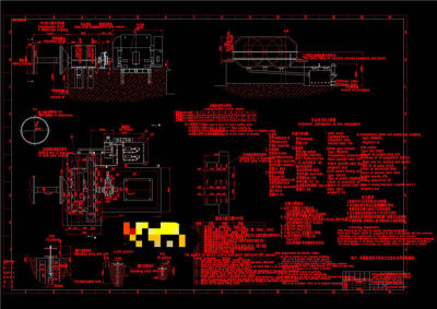 磨机减速机CAD机械图纸