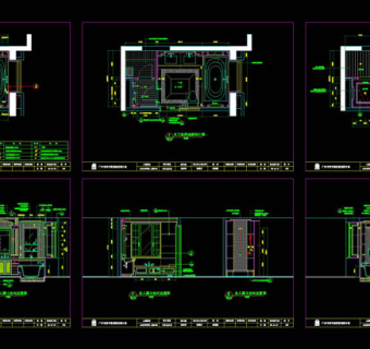 主卫生间cad图纸