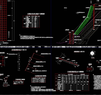 框架锚杆cad图纸
