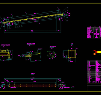 皮带机CAD机械图纸