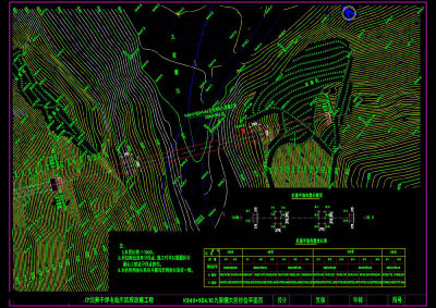 桥位地形图cad图纸