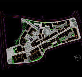 总平面图CAD景观图纸