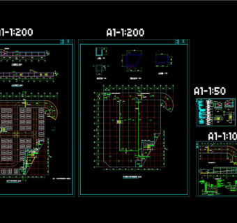 某地下车库建筑图CAD图纸