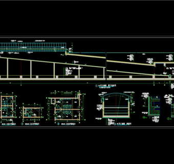 某汽车坡道详图CAD图纸