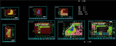 定位图与总平面CAD景观图纸