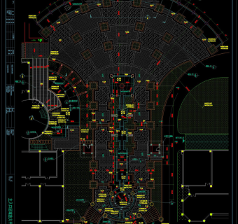 主入口平面cad图纸