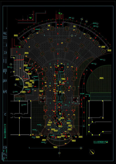 主入口平面cad图纸