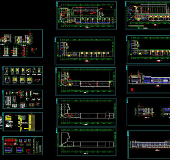 某汽车站施工图CAD图纸