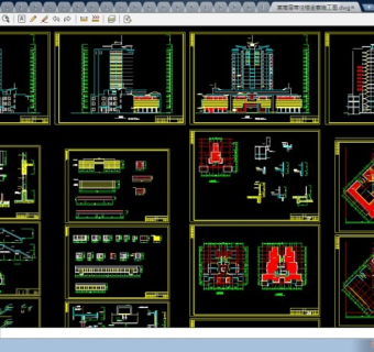 某高层商务公寓楼全套CAD施工图