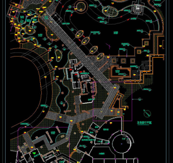 泳池平面cad图纸
