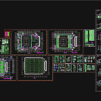 某体育馆施工图CAD图纸