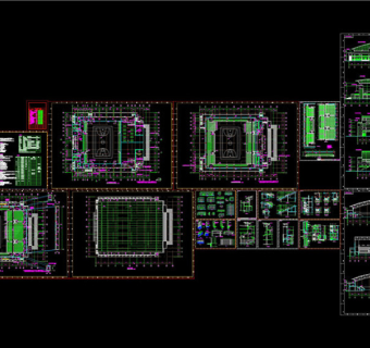 某体育馆施工图CAD图纸