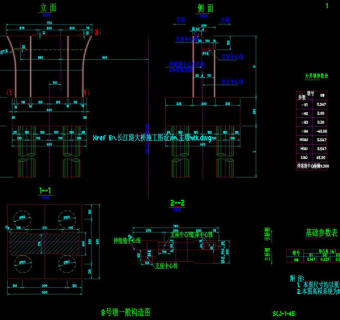 墩一般构造图cad图纸