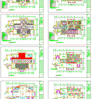 高级会所cad详图素材