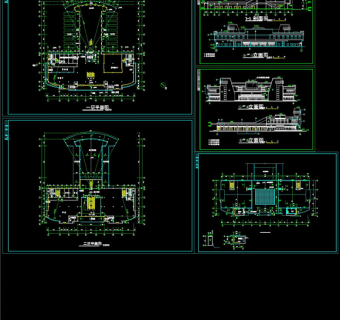 汽车客运站方案图CAD图纸