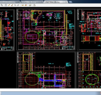 某星级会所全套平面CAD施工图纸