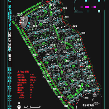 大连抱龙明珠居住小区CAD景观图纸