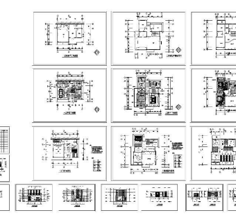 别墅室内CAD图纸